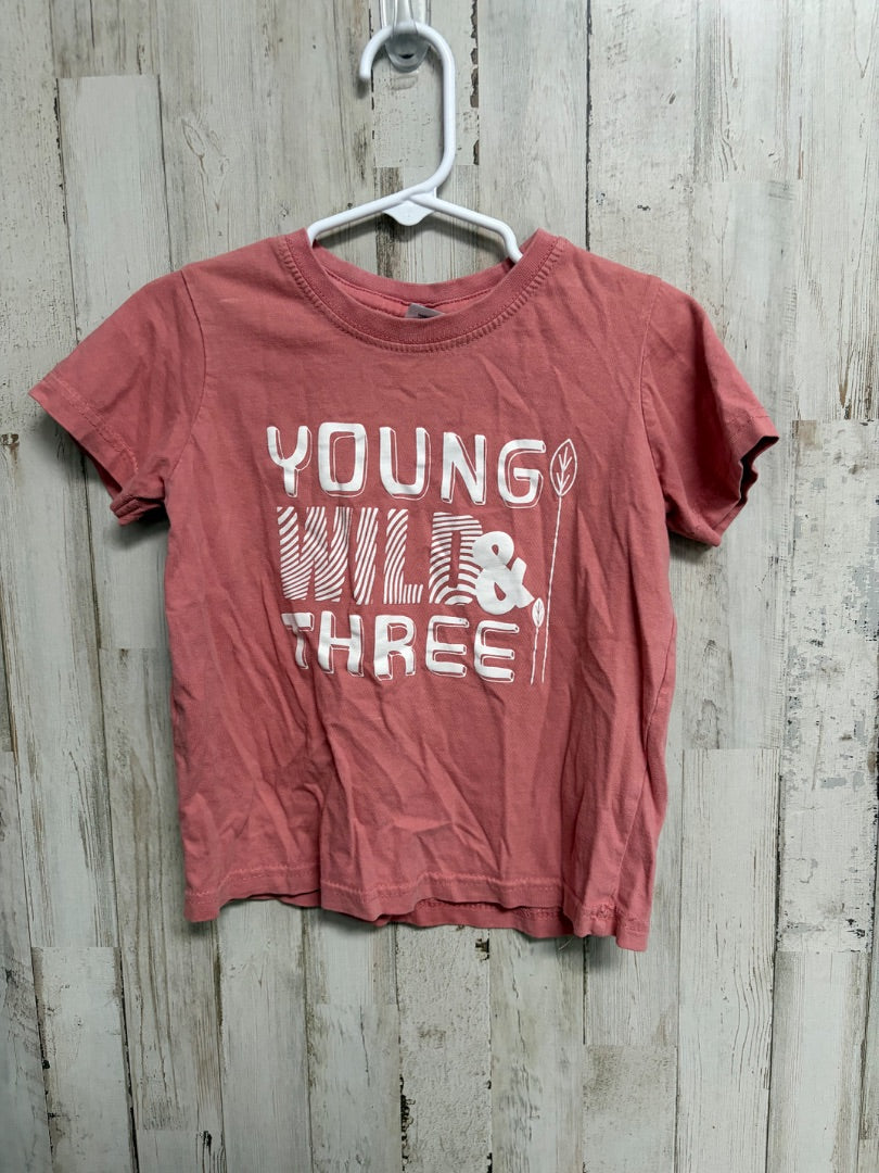 MAUVE UNORDINARY WILD & THREE TEE, GIRLS 4T