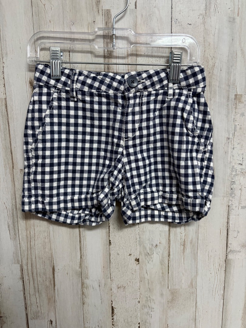NAVY GAP PLAID SHORTS, GIRLS 7