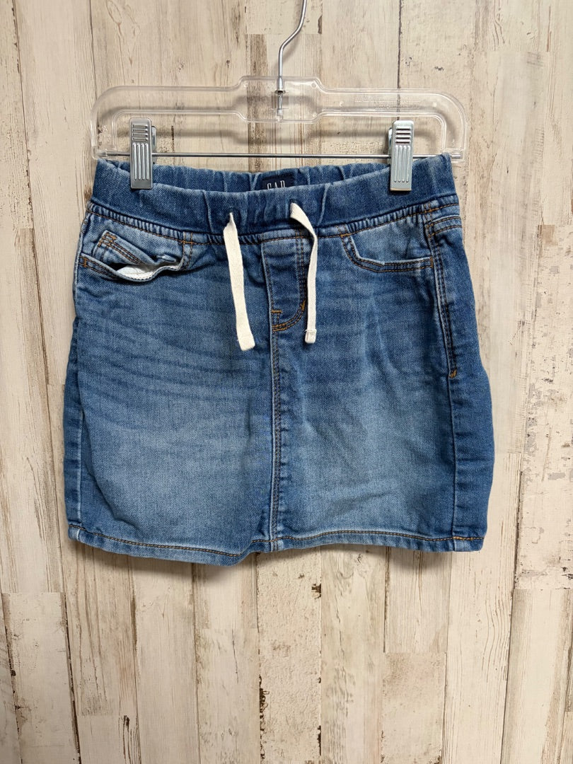 DENIM GAP DRAWSTRING SKIRT, GIRLS 6/7