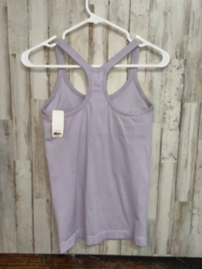 LILAC LULULEMON SZ 6 RIBBED FULL LENGTH TANK, LADIES M