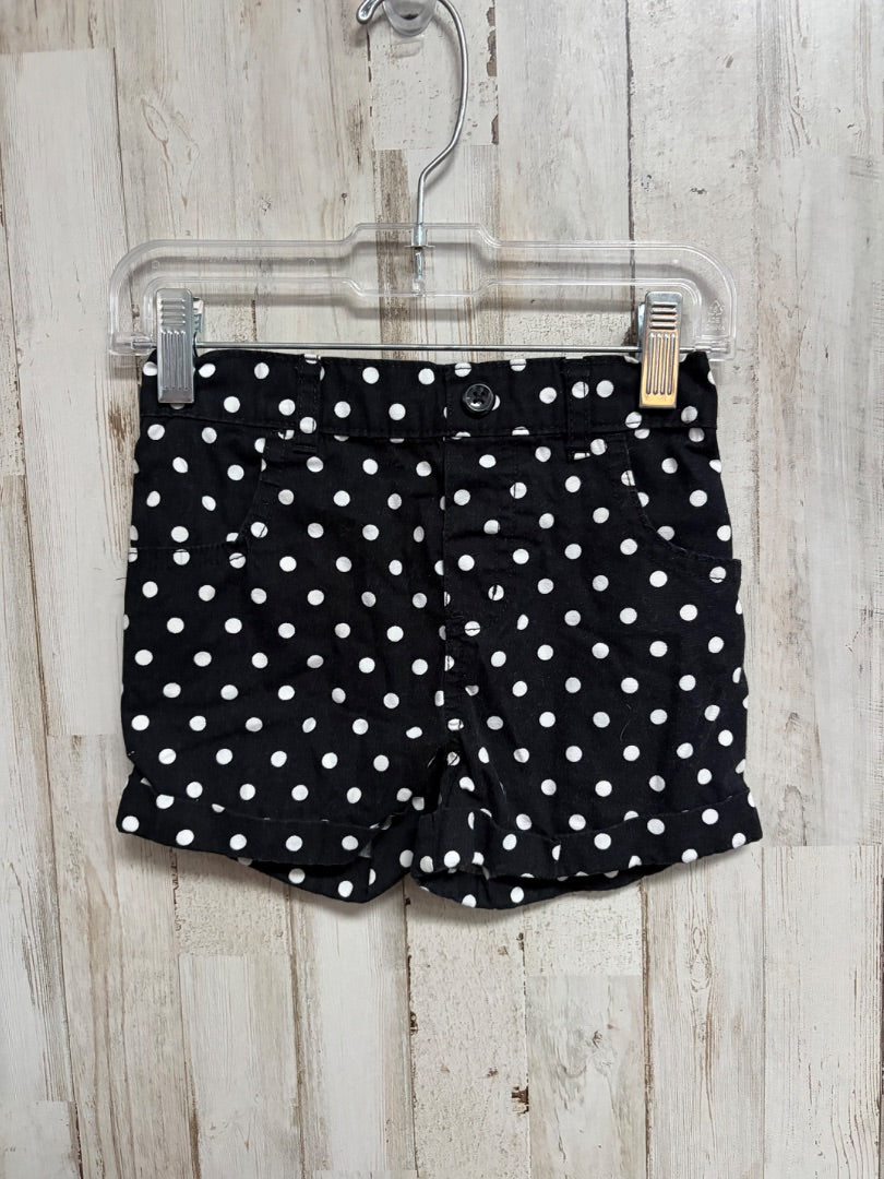 BLACK GARANIMALS POLKA DOT SHORTS, GIRLS 4T