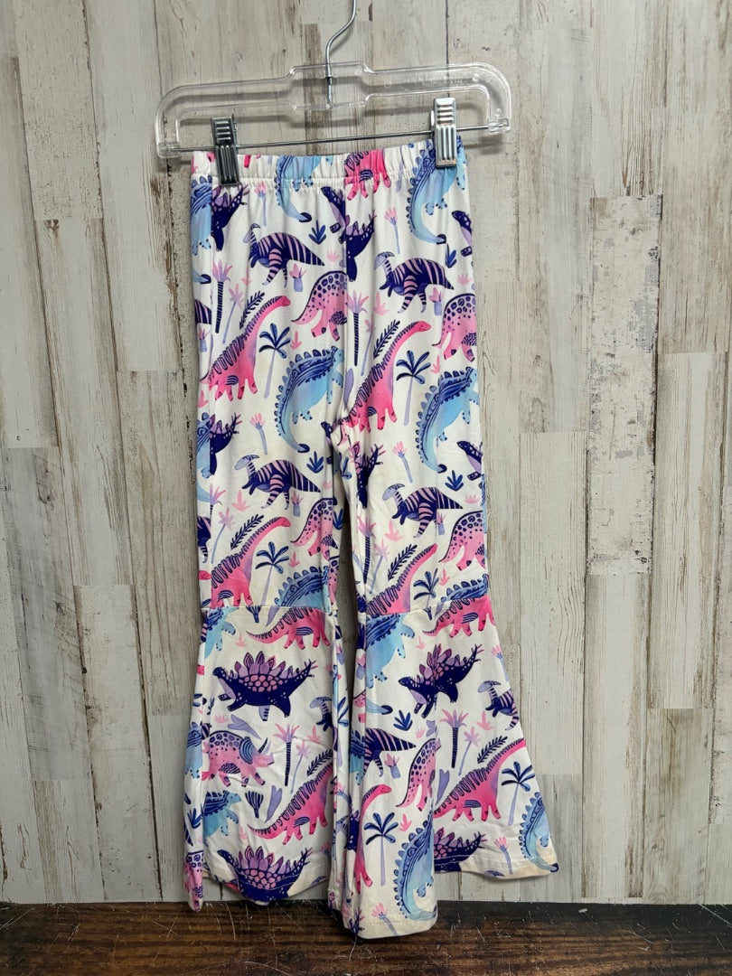 WHITE BOUTIQUE DINO FLARES, GIRLS 4/5