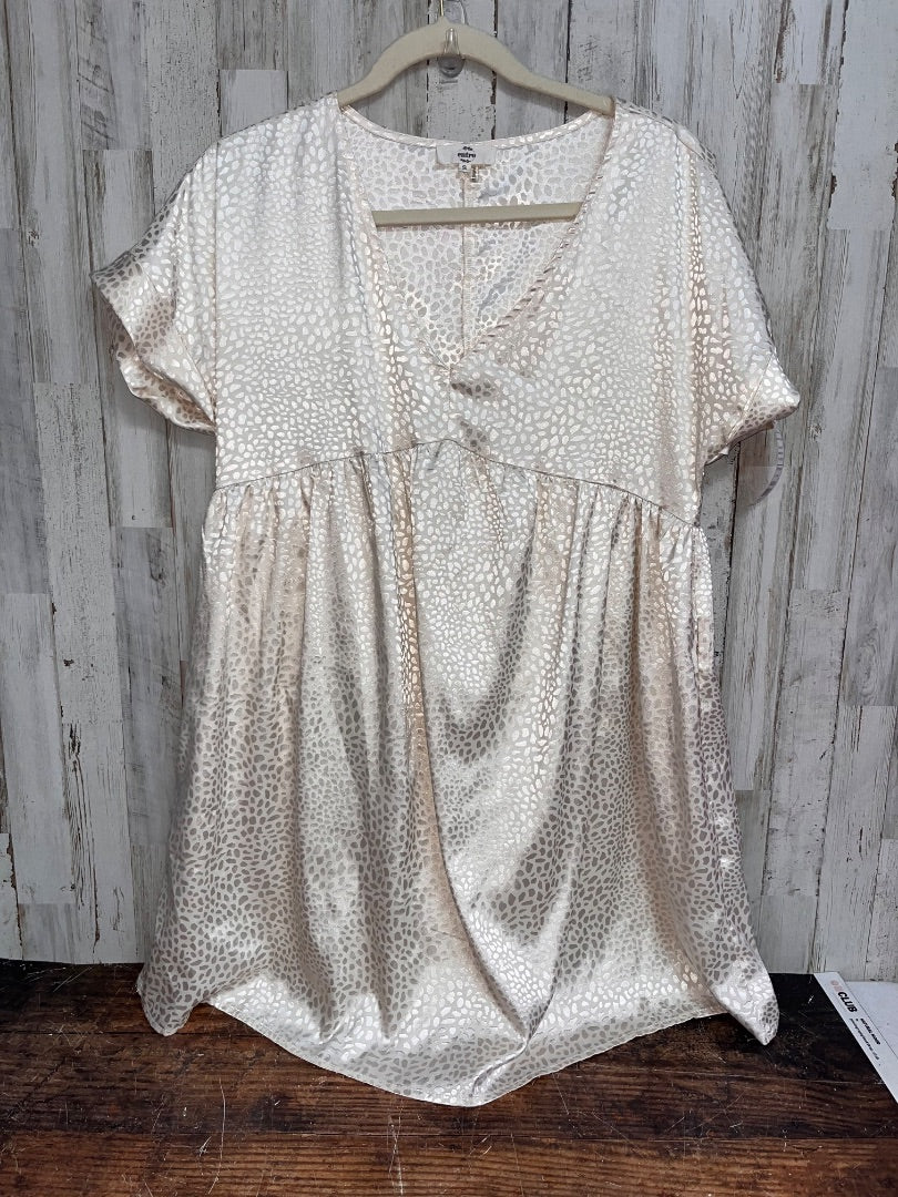 IVORY ENTRO SPOTTED SILKY DRESS, LADIES S