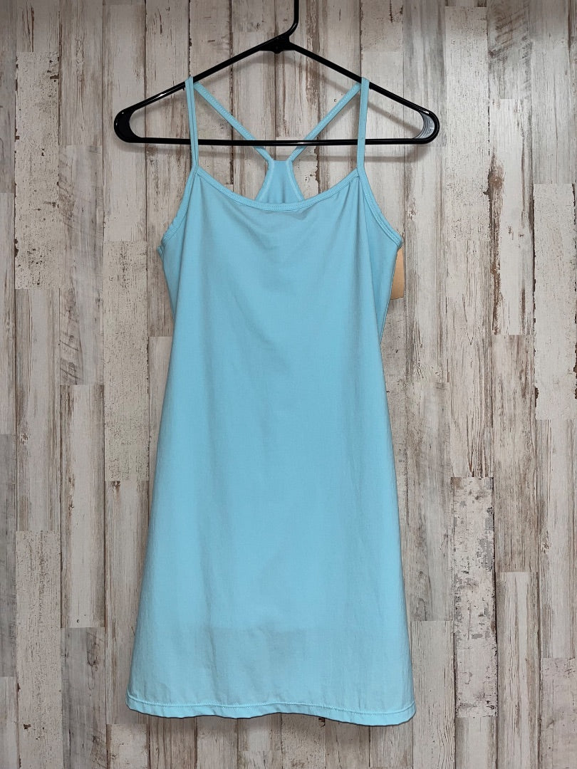 LIGHT BLUE MONO B DRY FIT ATHLETIC DRESS WITH SHORT, LADIES S