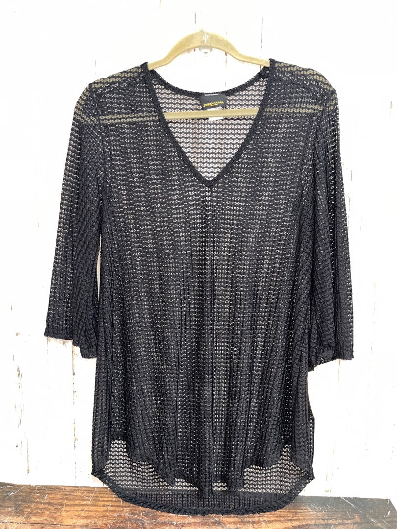 BLACK JORDAN TAYLOR KNIT SWIM COVER, LADIES S