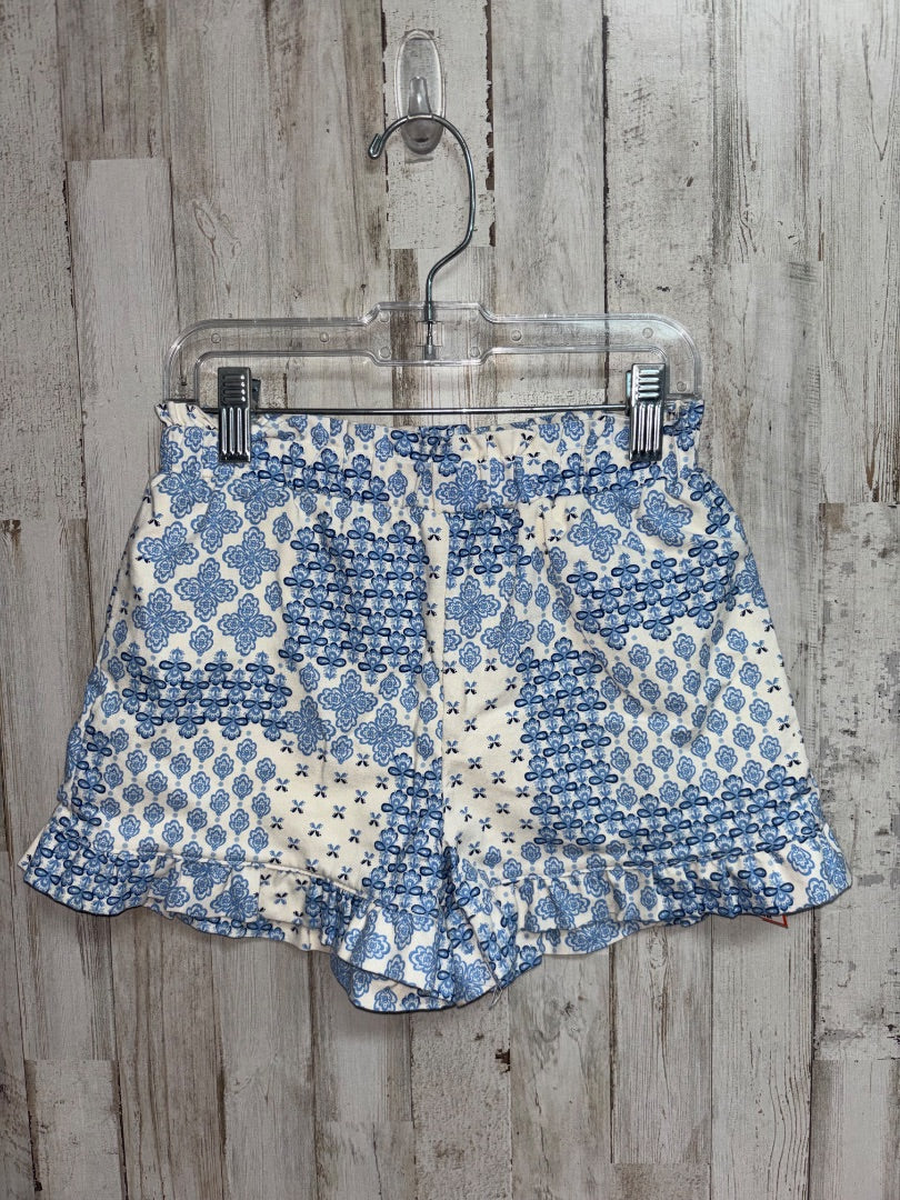 White Derek Heart Floral shorts, Girl 7/8