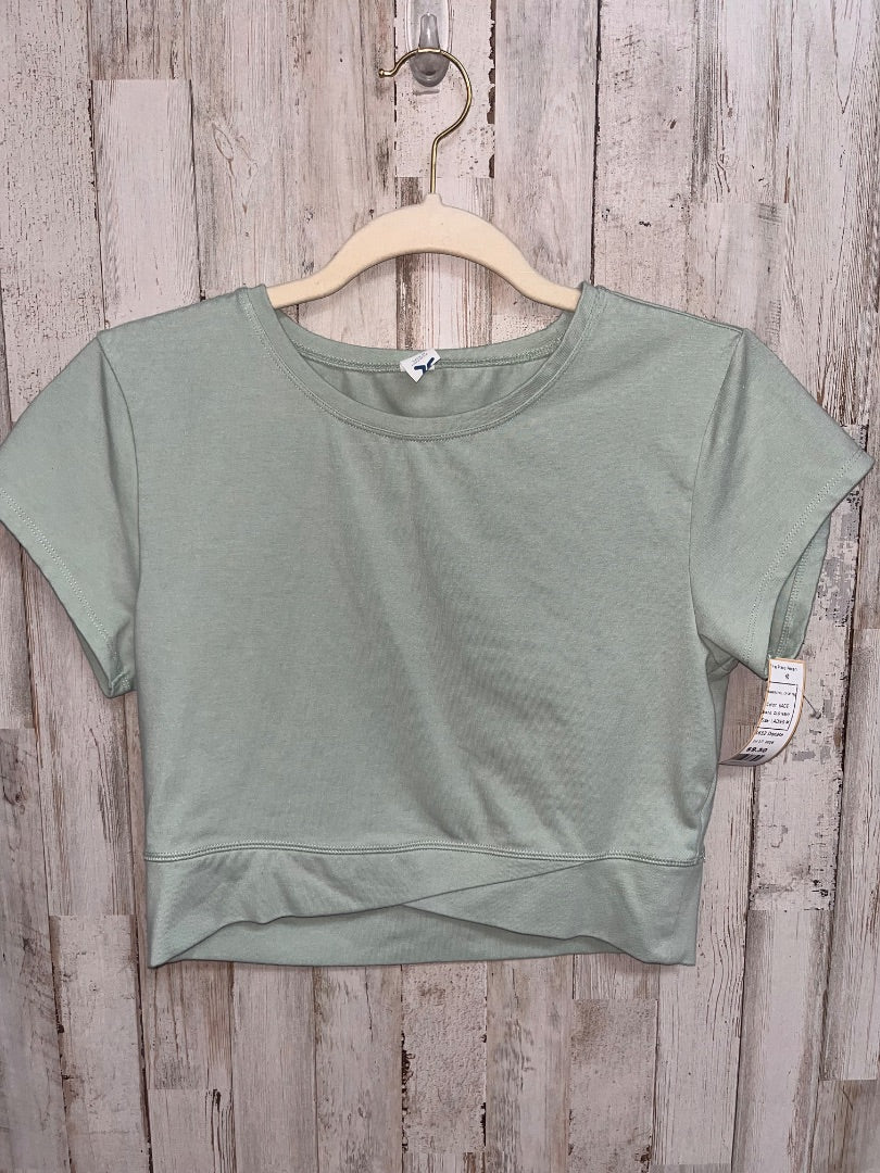SAGE OLD NAVY POWERCHILL CROP TEE, LADIES M