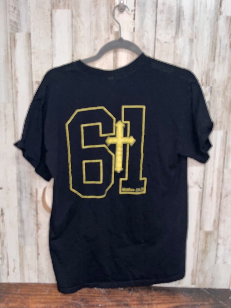 BLACK GILDAN WJ STRONG TEE, LADIES M