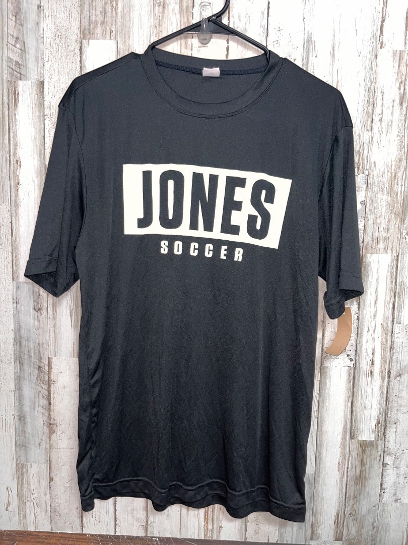 BLACK SPORT-TEK JONES SOCCER DRY FIT TEE, LADIES M