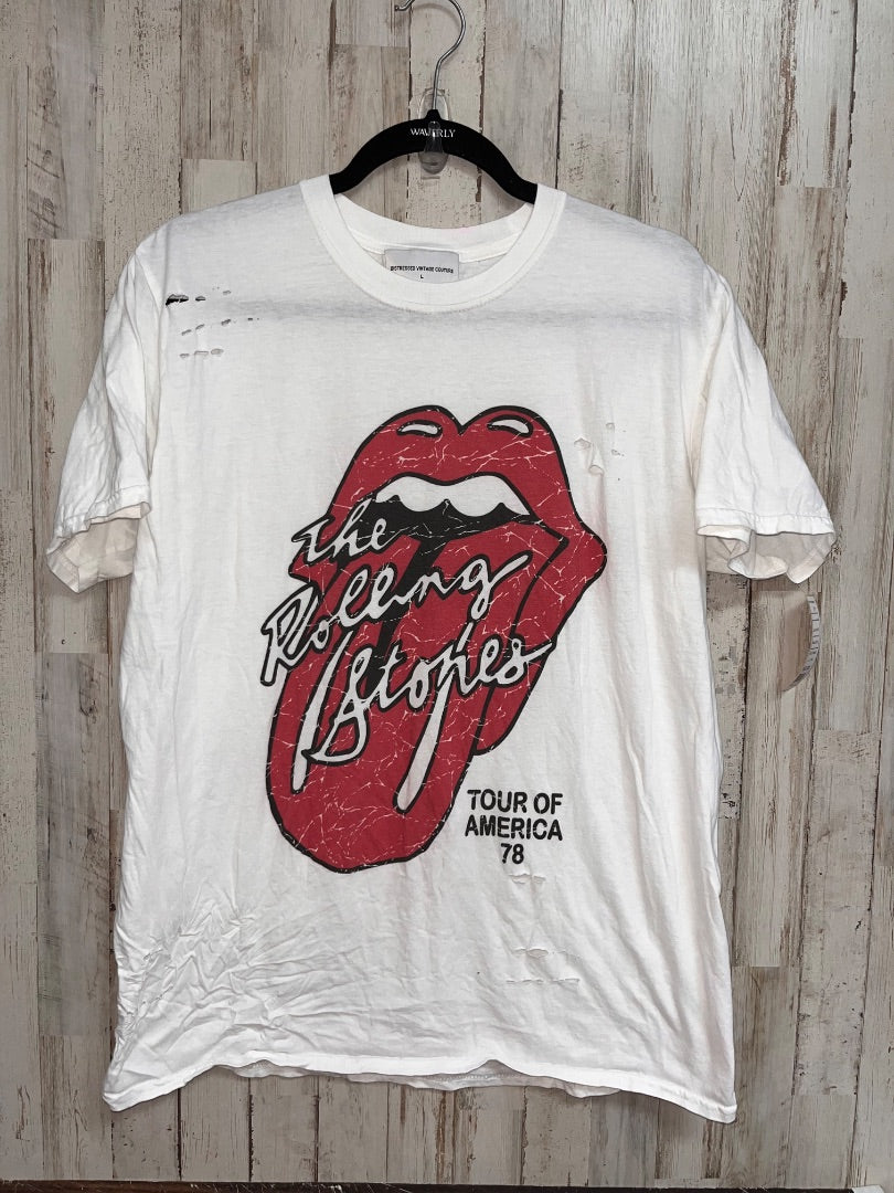 WHITE DISTRESSED VINTAGE CULTURE , LADIES L
