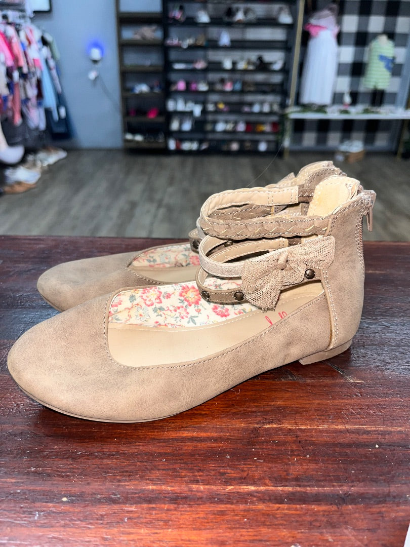 BROWN JELLYPOP ROUND TOE ANKLE STRAP SHOES, SHOES 13