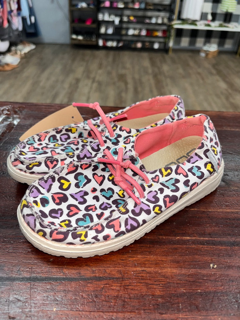 PINK HEY DUDE HEART SLIP ON SHOES, SHOES 13