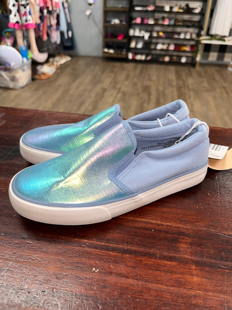 BLUE LILY & DAN NEW IRRIDESCENT SLIP ON SHOES, SHOES 13/1