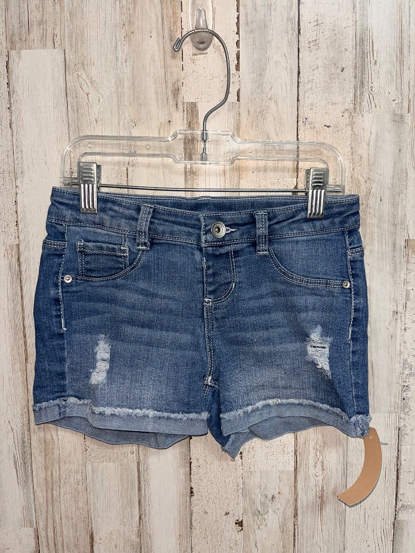 DENIM MEMBERS MARK DISTRESSED CUFF JEAN SHORTS, GIRL 7/8