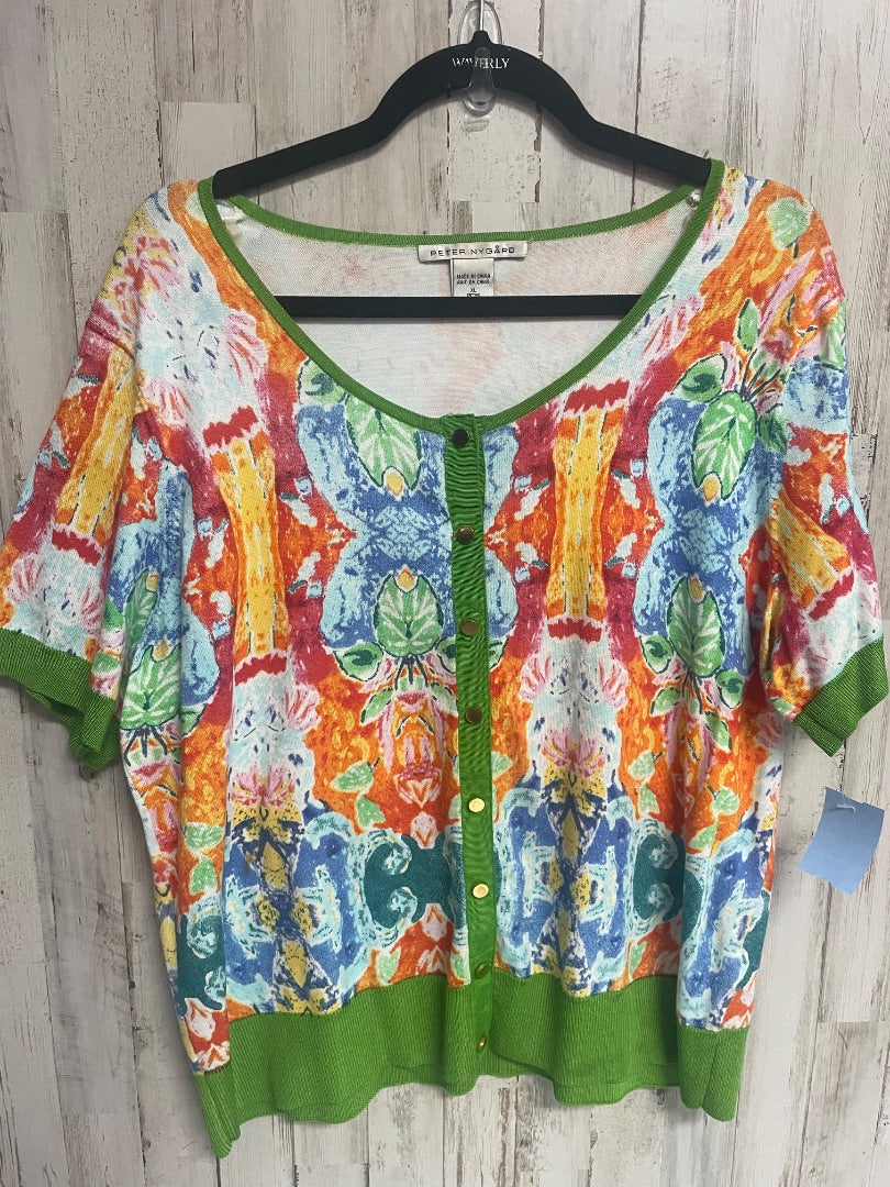 Multi Peter Nygard Leaf floral, Ladies XL