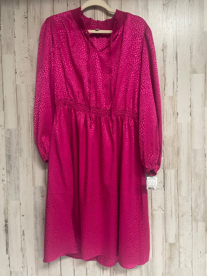 Pink Chenault Long sleeve dress, Ladies XL