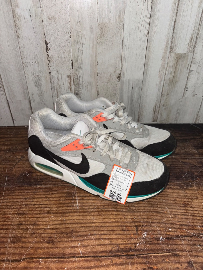 white/teal nike tennis shoes, Shoes A11