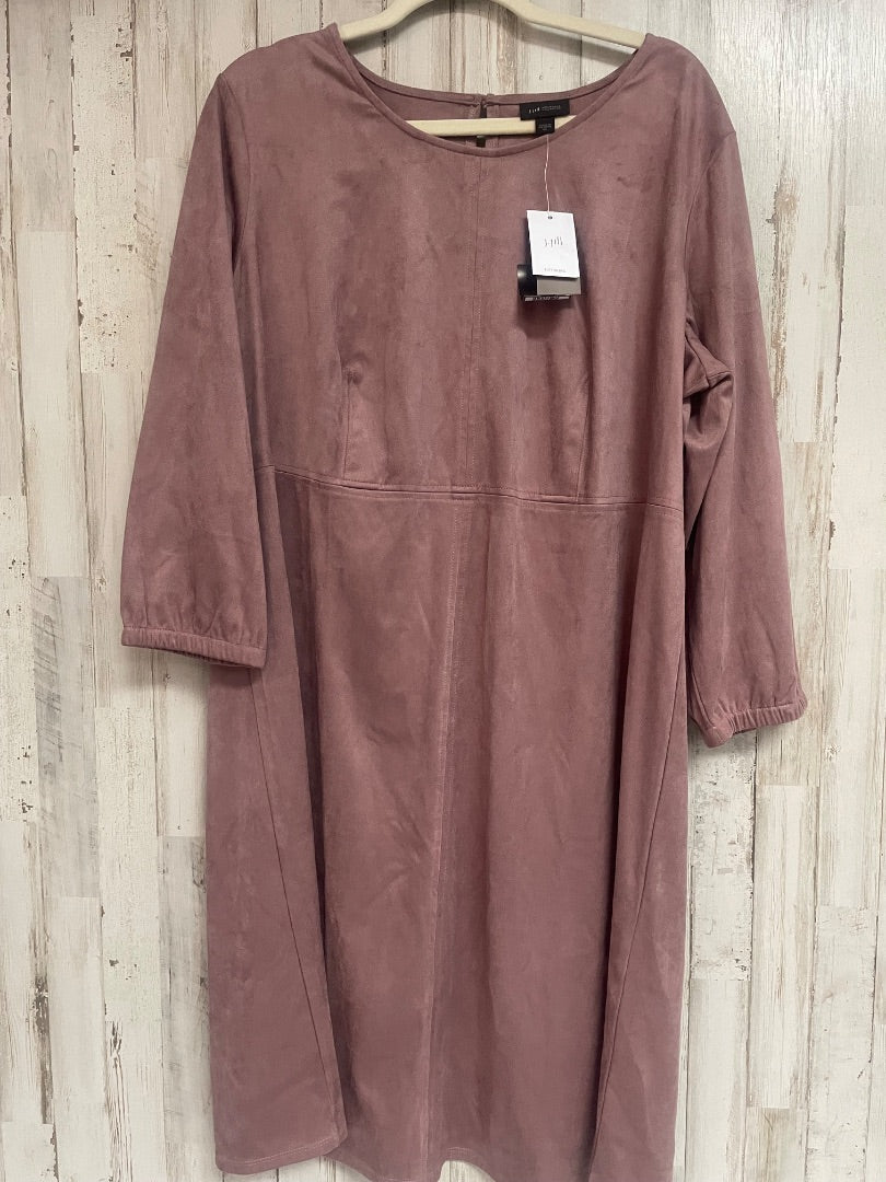 PURPLE J JILL NEW SUEDE DRESS, LADIES XL