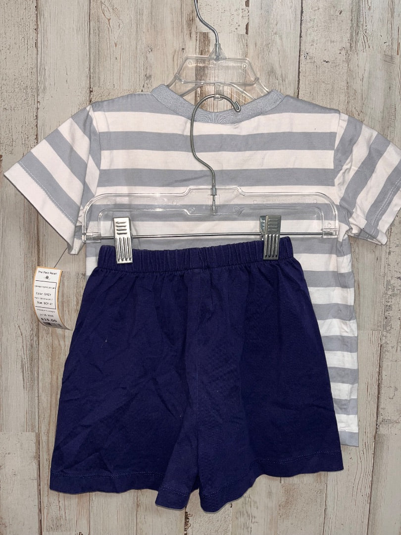 GREY BANANA SPLIT FISHING PUPPY 2PC SET, BOY 4T