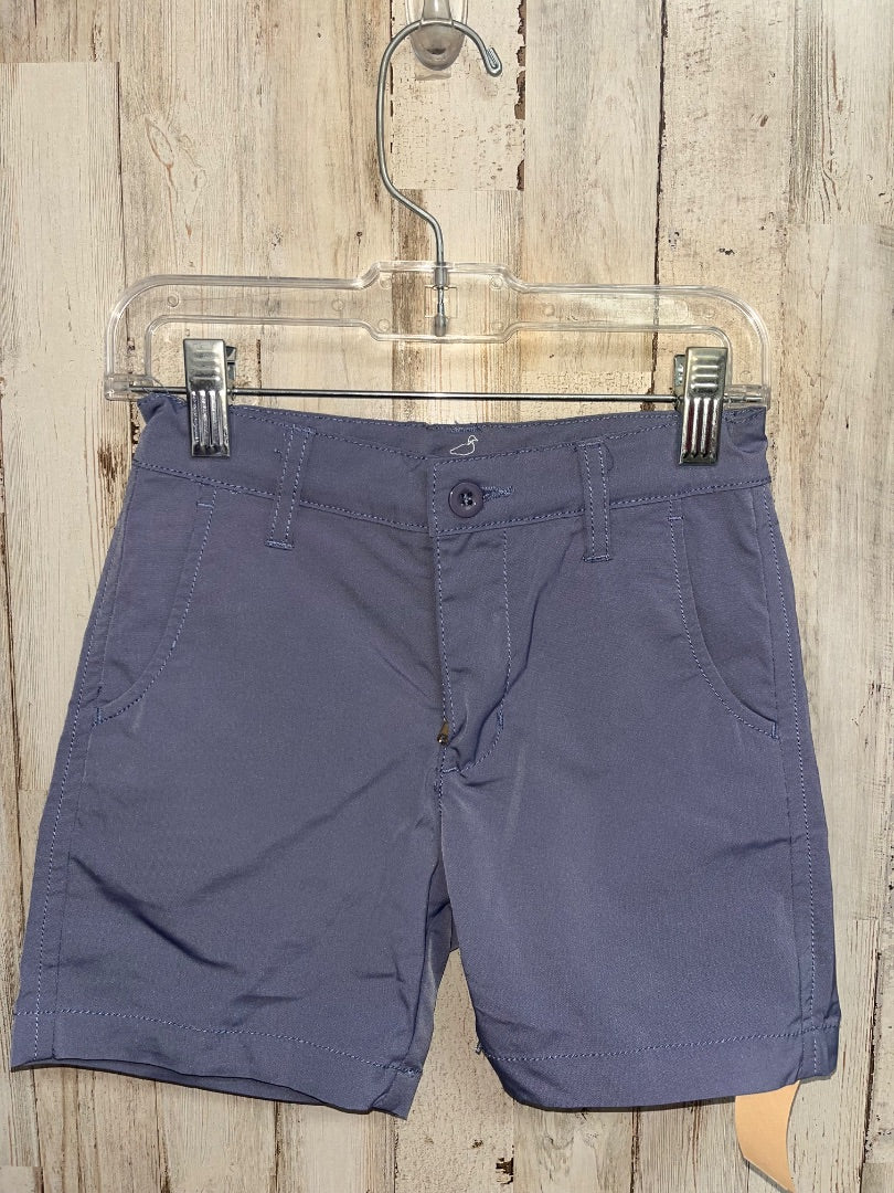 BLUE PROPERLY TIED PERFORMANCE BUTTON SHORTS, BOY 5