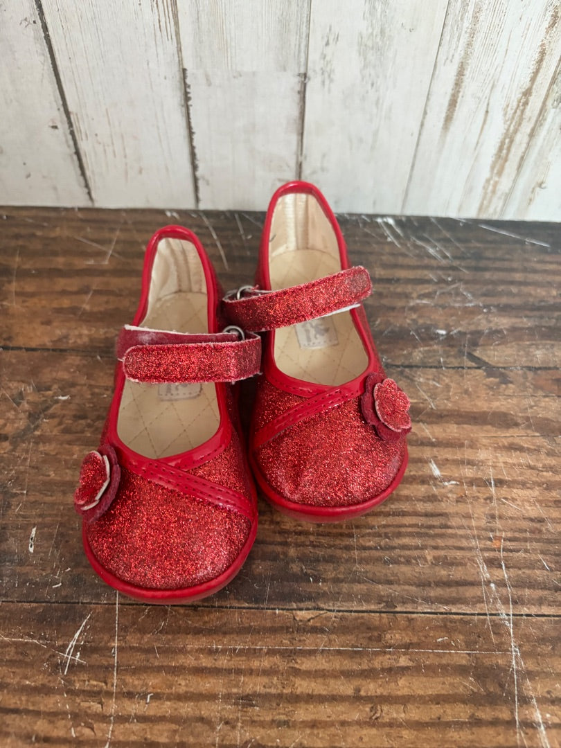 RED ANGEL GLITTER SLIP ONS, SHOES 5