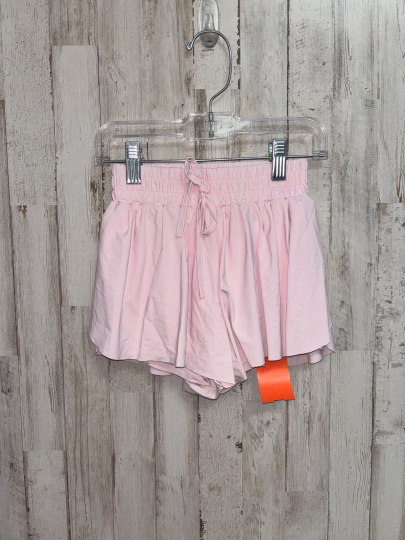 LT PINK EXARUS FLOWY SHORTS, GIRLS 7