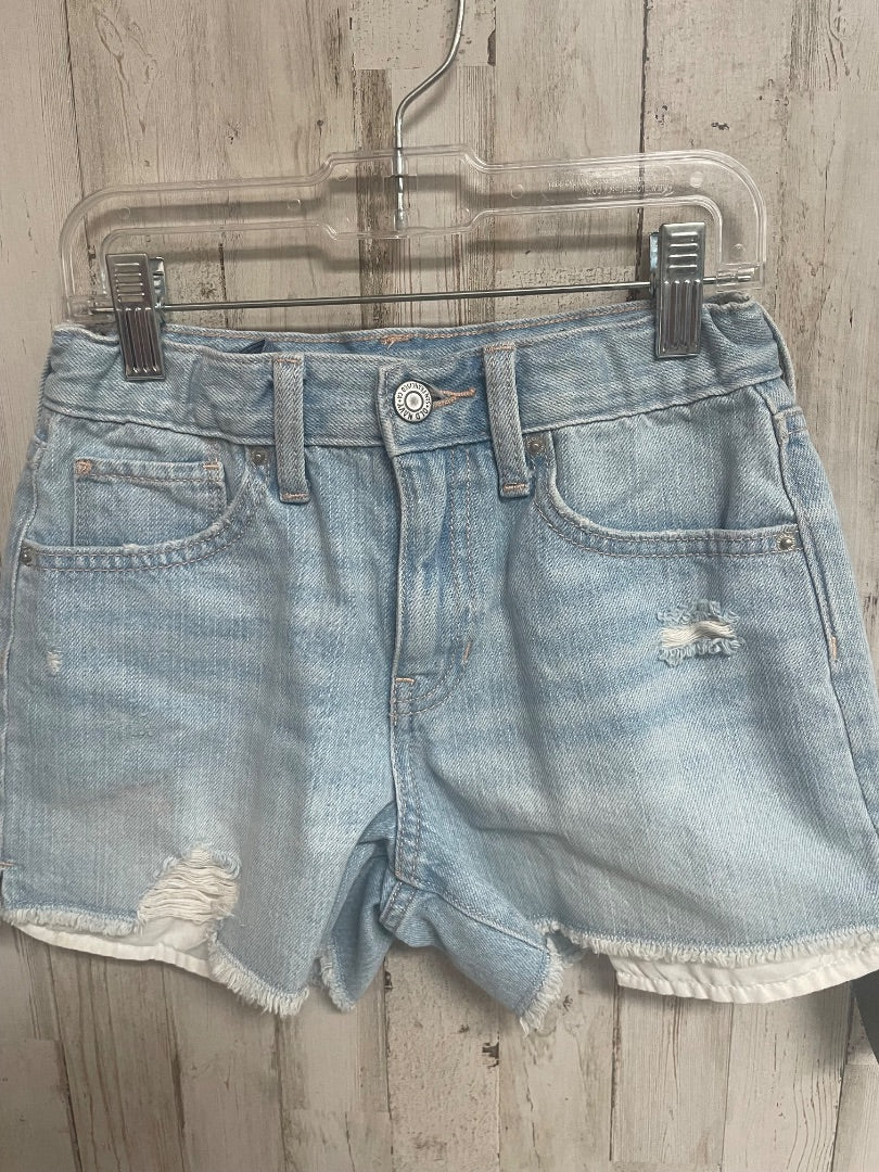 BLUE OLD NAVY HI RISE SHORTS, GIRLS 10