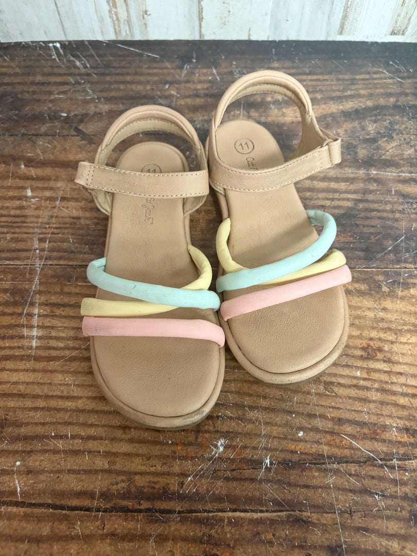 BEIGE CAT & JACK SANDALS, SHOES 11
