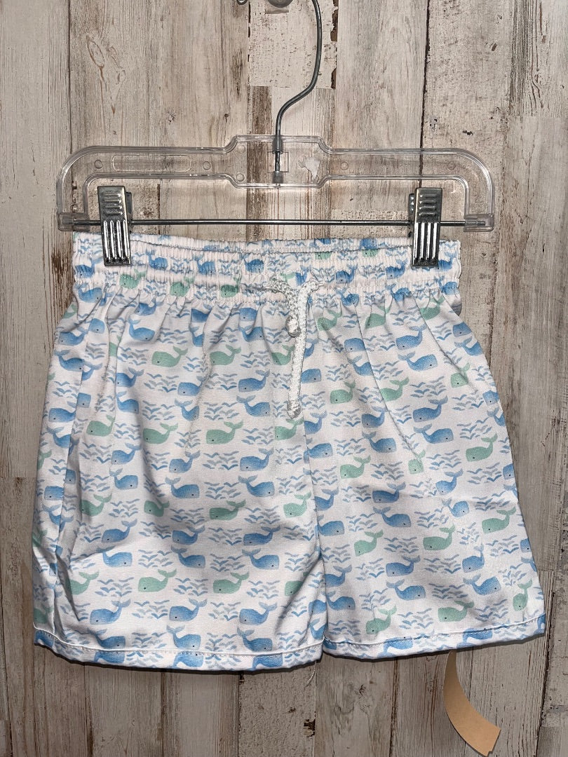 WHITE THE PROPER PEONY WHALE SWIM SHORTS, BOY 6
