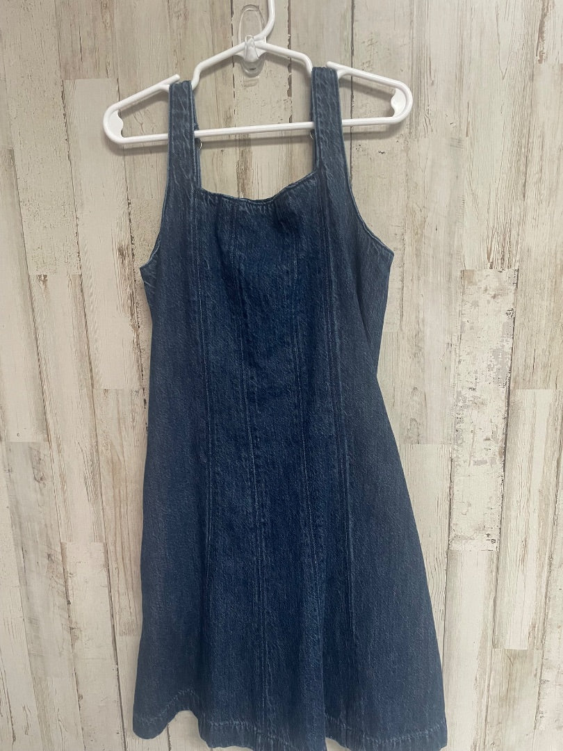BLUE ABERCROMBIE DENIM DRESS, GIRLS 9/10