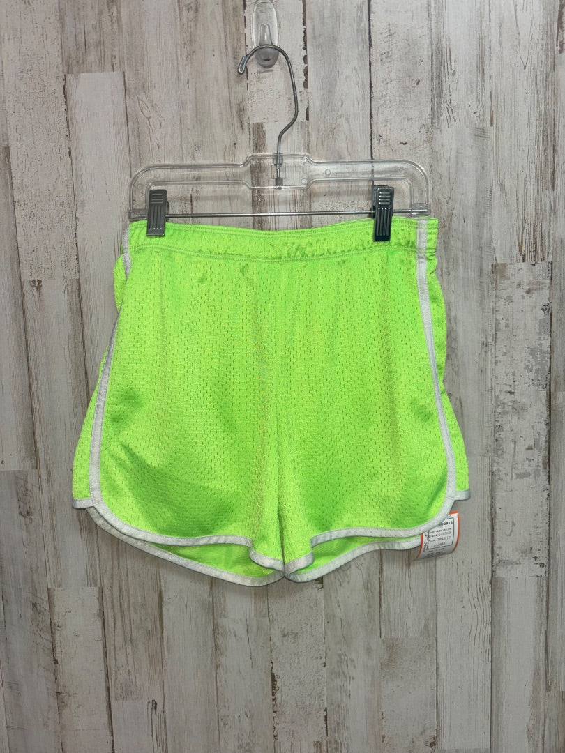 NEON YELLOW JUSTICE MESH SHORTS, GIRLS 12