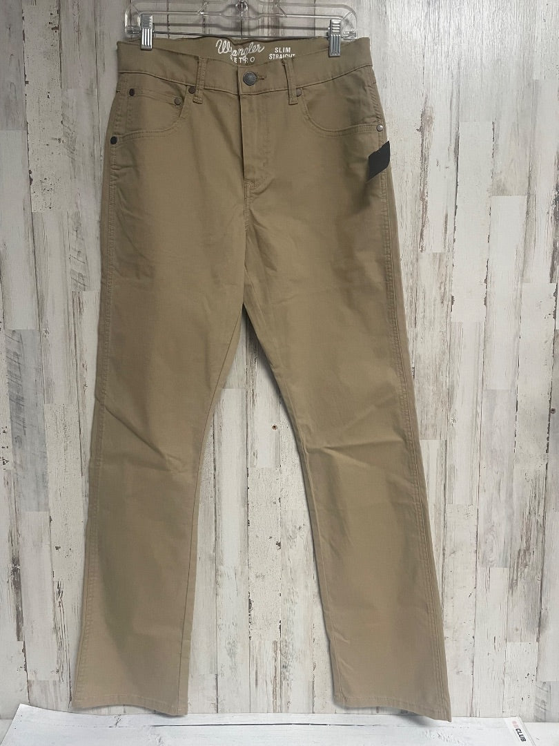 KHAKI WRANGLER NEW 29X32 SLIM STRAIGHT RETRO, ADULT M