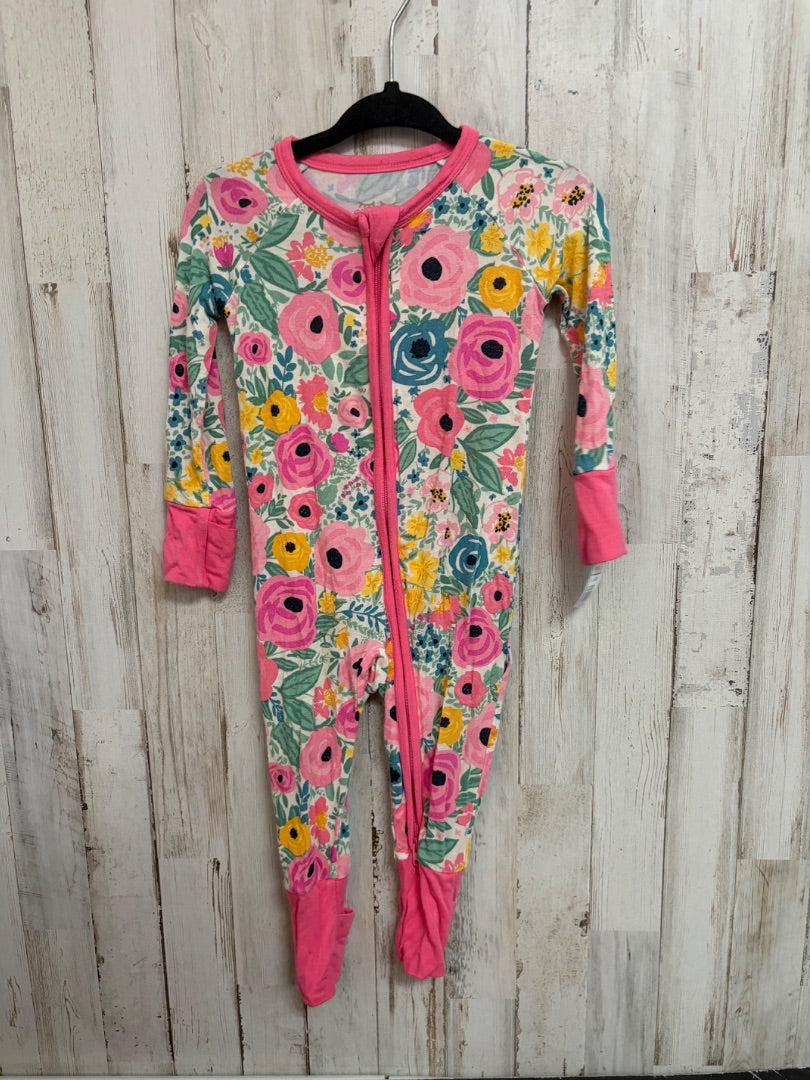 PINK LITTLE SLEEPIES FLORAL SLEEPER