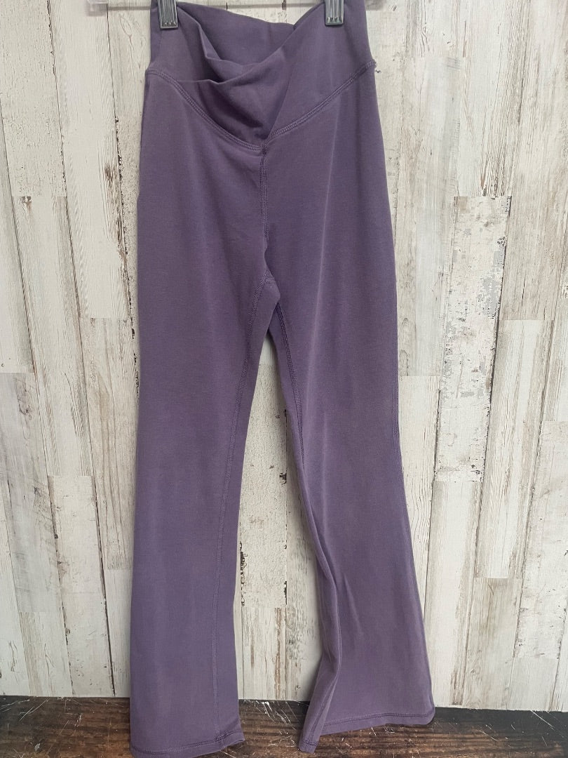 PURPLE OLD NAVY YOGA FLARES, GIRLS 8