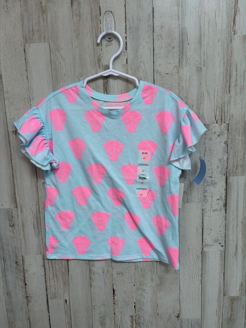 MINT GARANIMALS SEASHELL TOP, GIRLS 4T