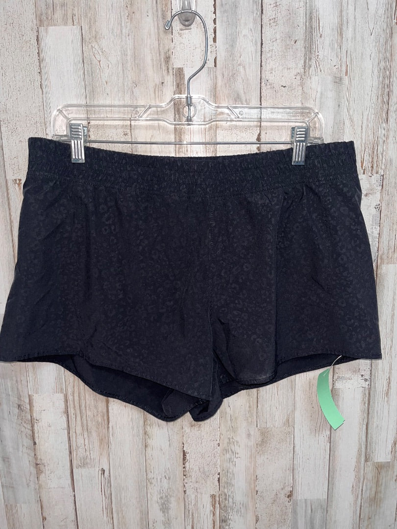 BLACK MERIKA LEOPARD SHORTS, LADIES L