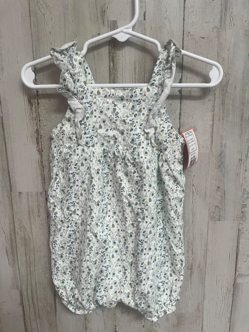 GREEN CARTERS FLORAL PRINT BUBBLE, GIRL 12M