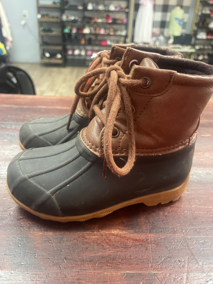 BROWN SPERRY DUCK BOOTS, SHOES 9