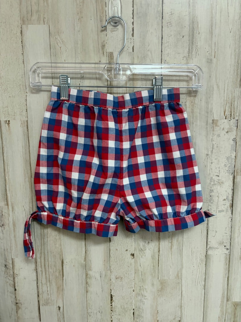 RED/BLUE KELLYS KIDS PLAID SHORTS, GIRLS 6/7