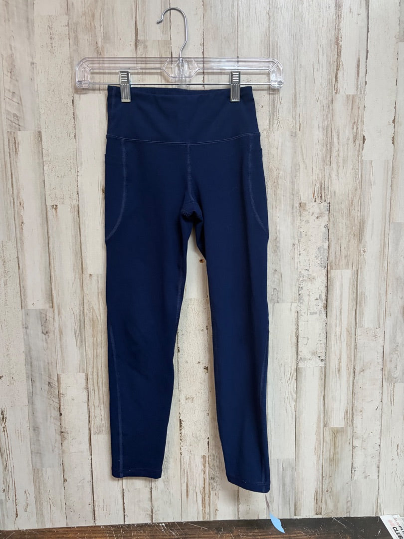 NAVY POCKET LEGGINGS, GIRLS 6/7