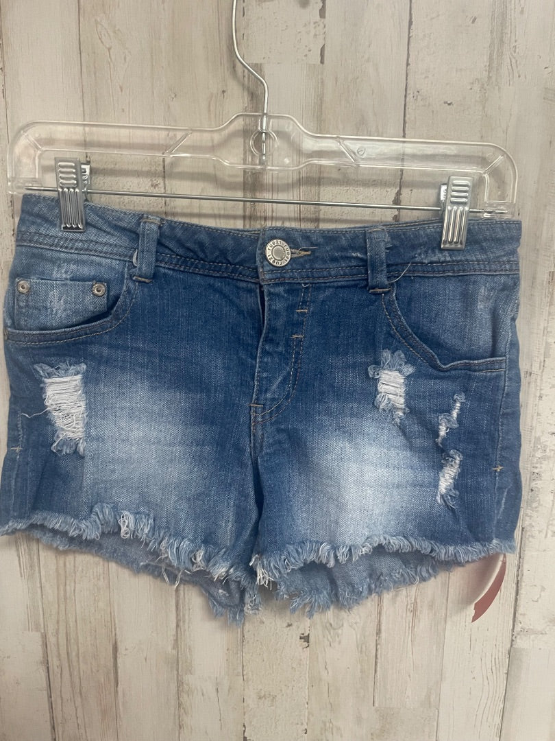 DENIM RUE 21 SZ 3/4 DISTRESSED SHORTS, LADIES S