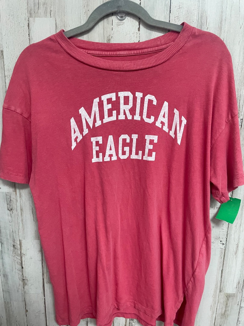 red american eagle logo tee, LADIES S