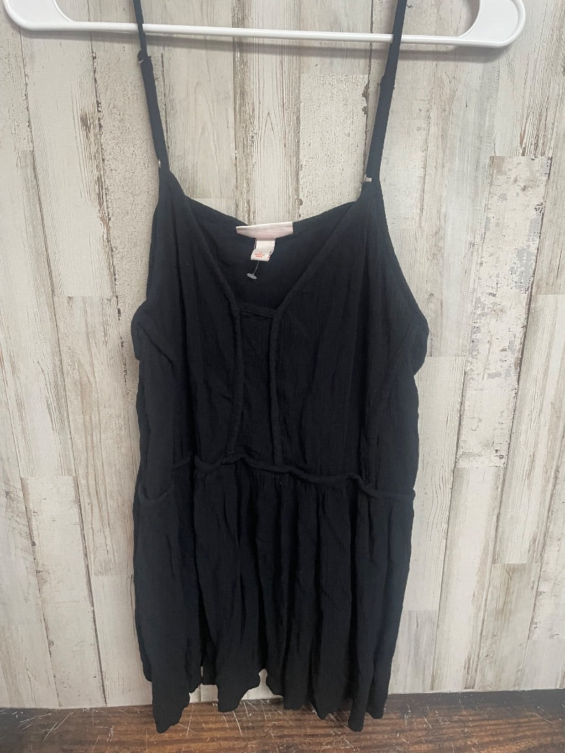 Black Knox rose muslin tank, Ladies XL