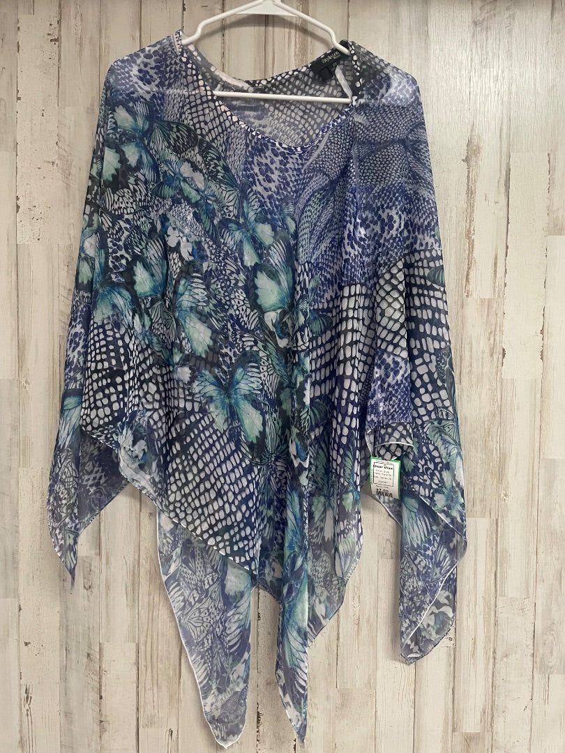 Blue Style Co Sheer shaw, Ladies 2X