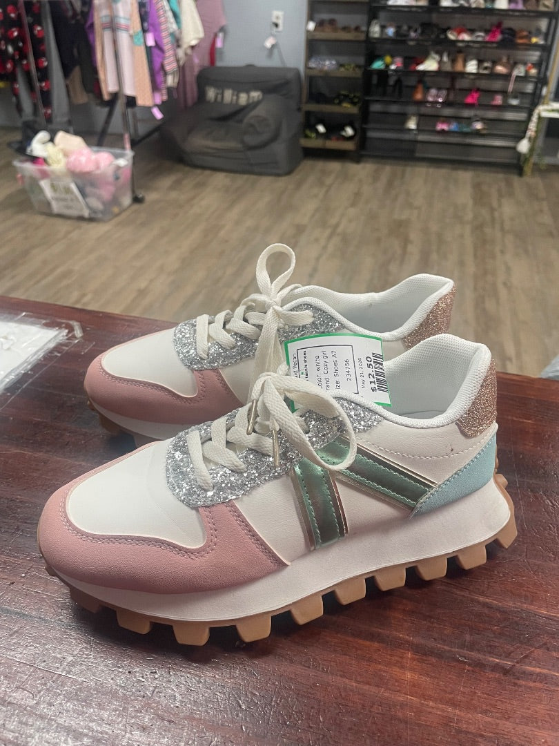 white Cozy girl Platform tennis shoes, Shoes A7