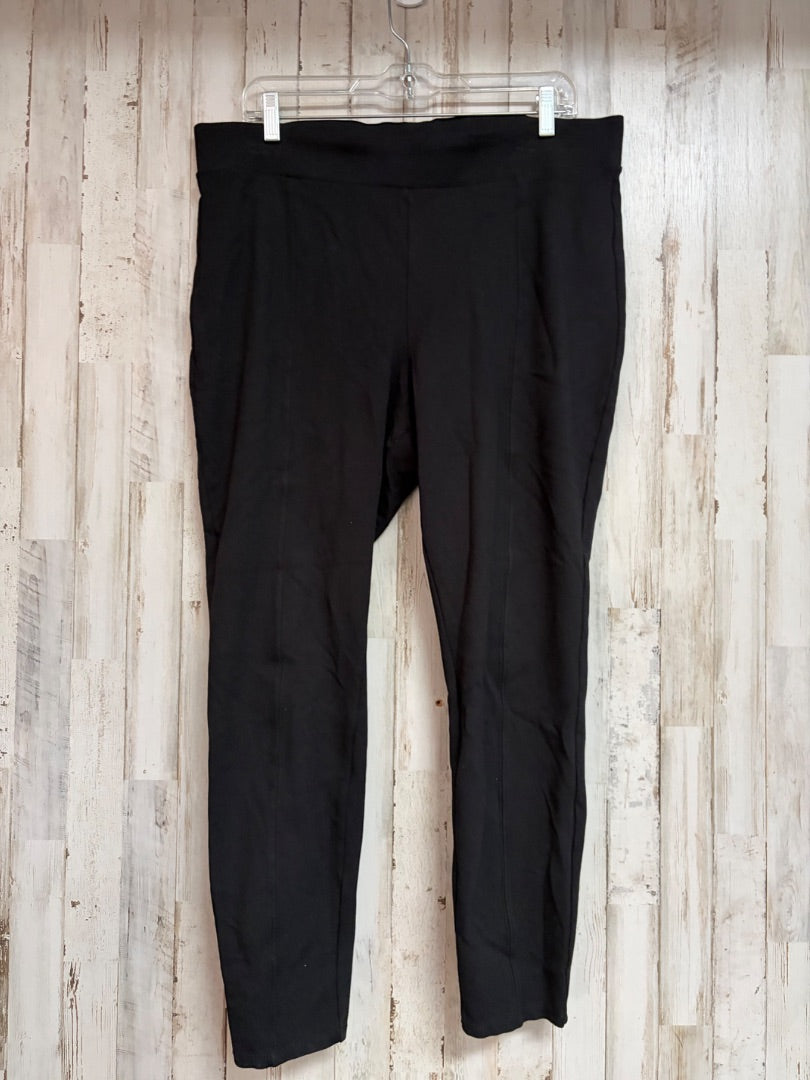 BLACK TIME & TRU PULL ON DRESS PANT, LADIES XL