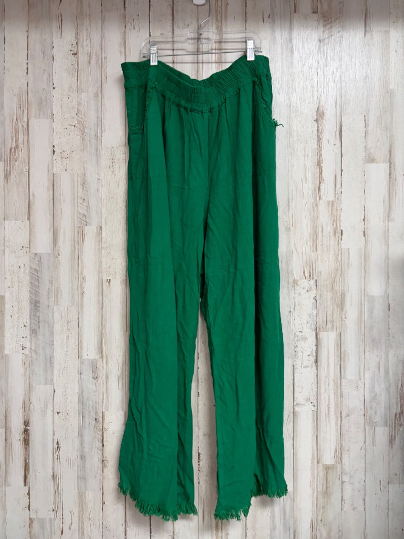 GREEN UMGEE LINEN PANT, LADIES XL