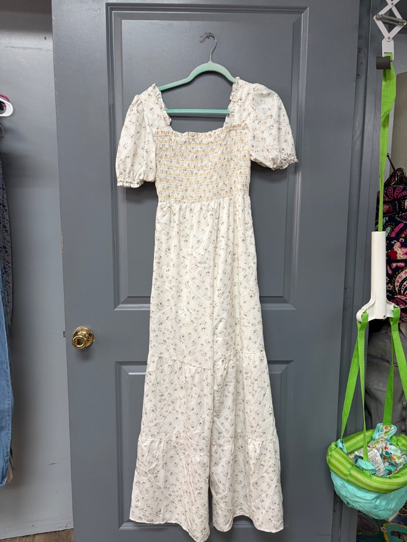 WHITE FLORAL JUMPER, LADIES S