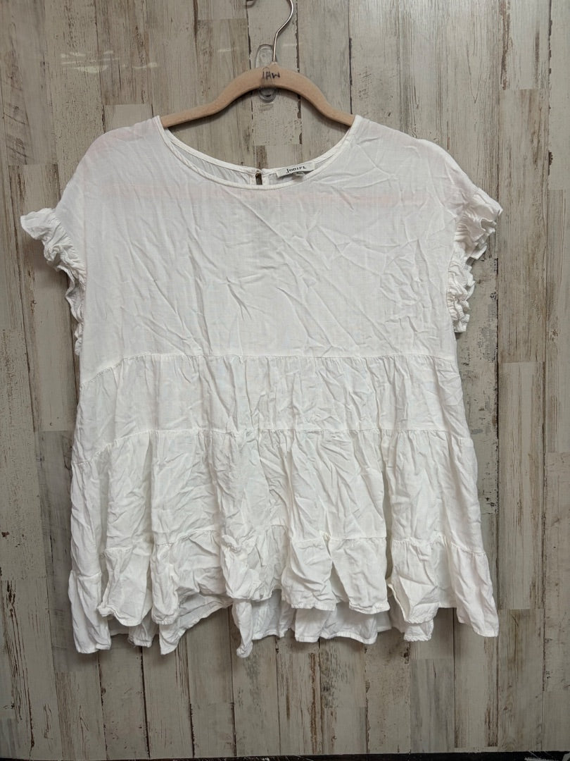 WHITE LINEN TIER TOP, LADIES S