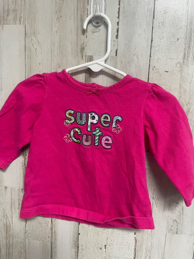 PINK CARTERS SUPER CUTE TEE, GIRL 3M